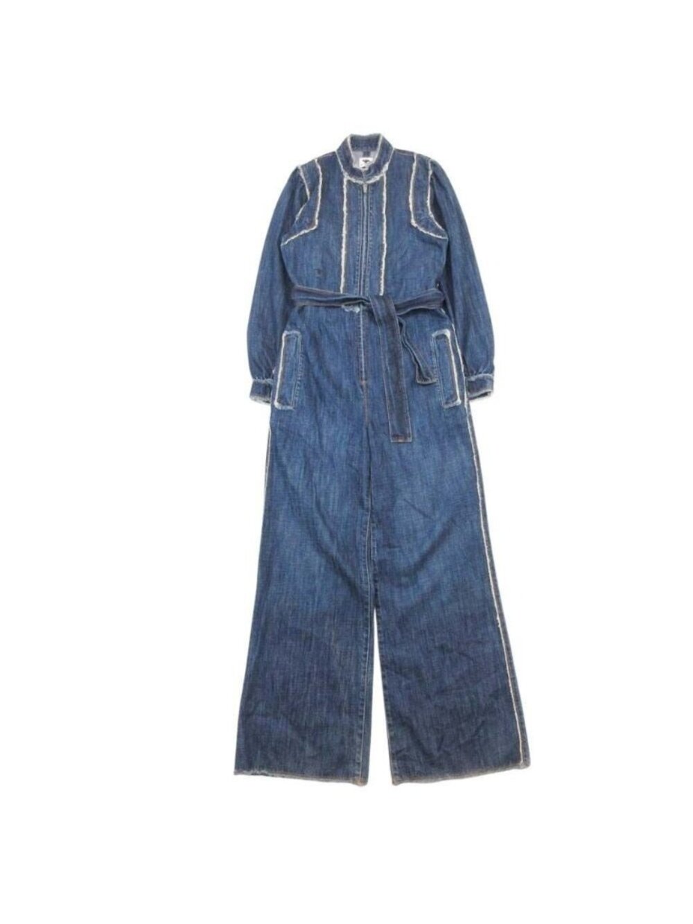 Dior Cutoff Denim Jumps Jumpsuit Coverall 36 Indigo Overalls
